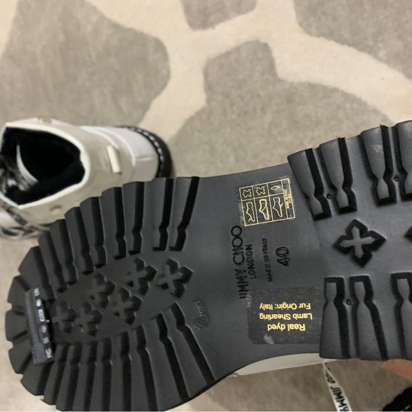 JIMMY CHOO fur-lined boots - Picture 6 of 8